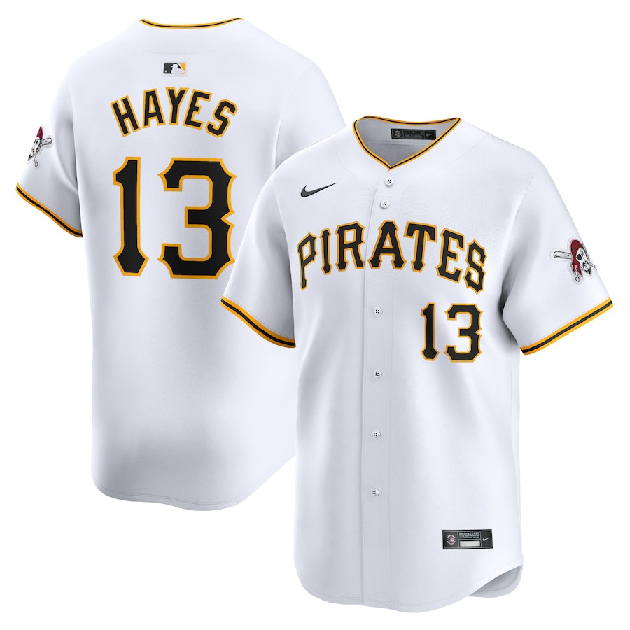 Ke'Bryan Hayes 13 Pittsburgh Pirates Home Limited Player Men Baseball Jersey - White 
