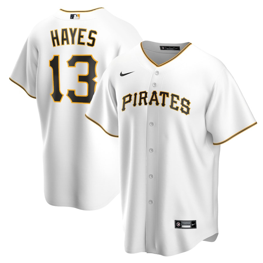 Ke'Bryan Hayes 13 Pittsburgh Pirates Home Men Baseball Jersey - White 