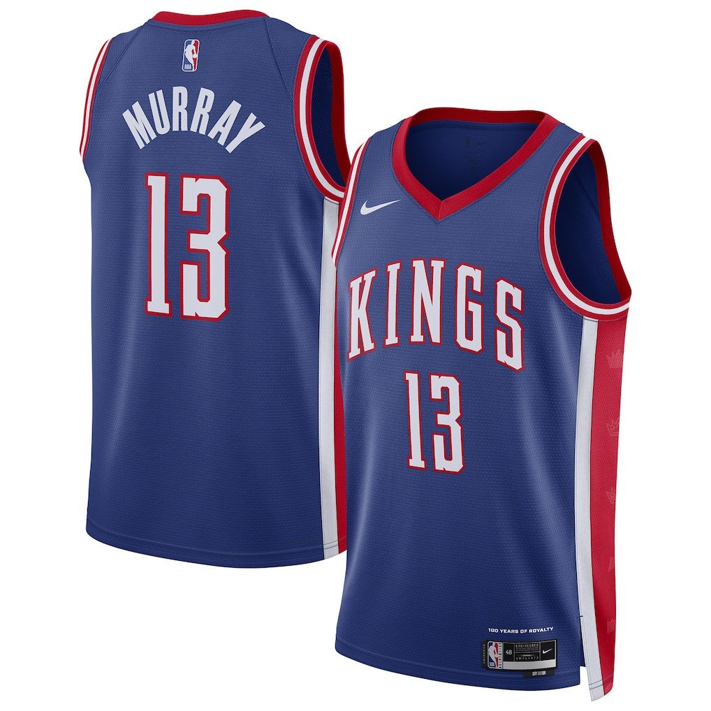 Keegan Murray 13 Sacramento Kings Unisex 2024/25 Swingman Player Basketball Jersey - City Edition - Blue - JS527 