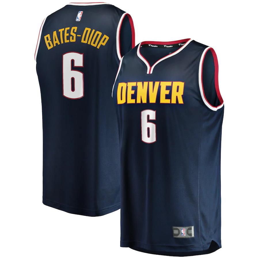 Keita Bates-diop Denver Nuggets Fanatics Branded Fast Break Player Basketball Jersey - Icon Edition - Navy