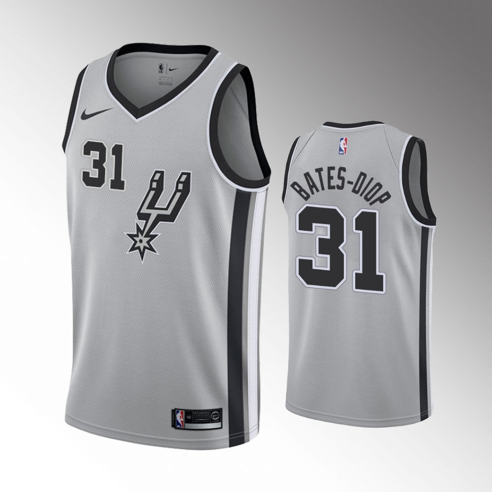 Keita Bates-diop San Antonio Spurs 2021-22 Icon Edition Black Basketball Jersey