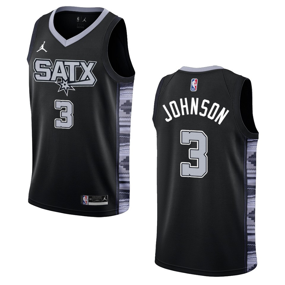 Keldon Johnson Black Statement Edition 2022-23 San Antonio Spurs Swingman Basketball Jersey