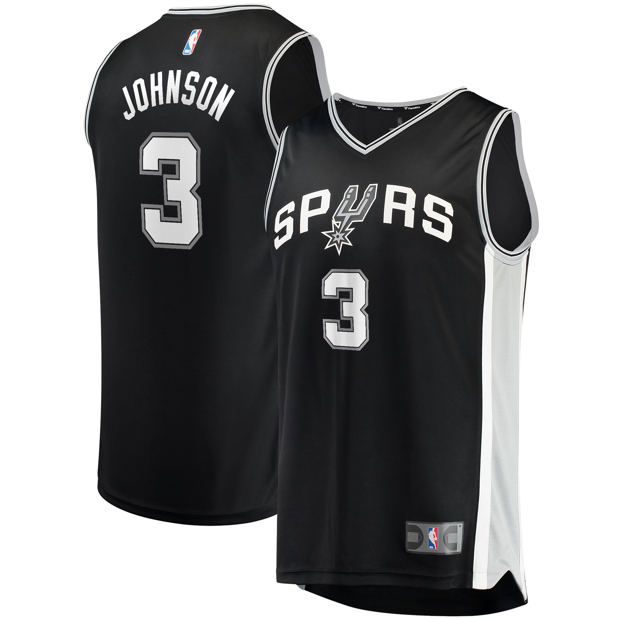 Keldon Johnson San Antonio Spurs Fanatics Fast Break Replica Basketball Jersey - Icon Edition - Black