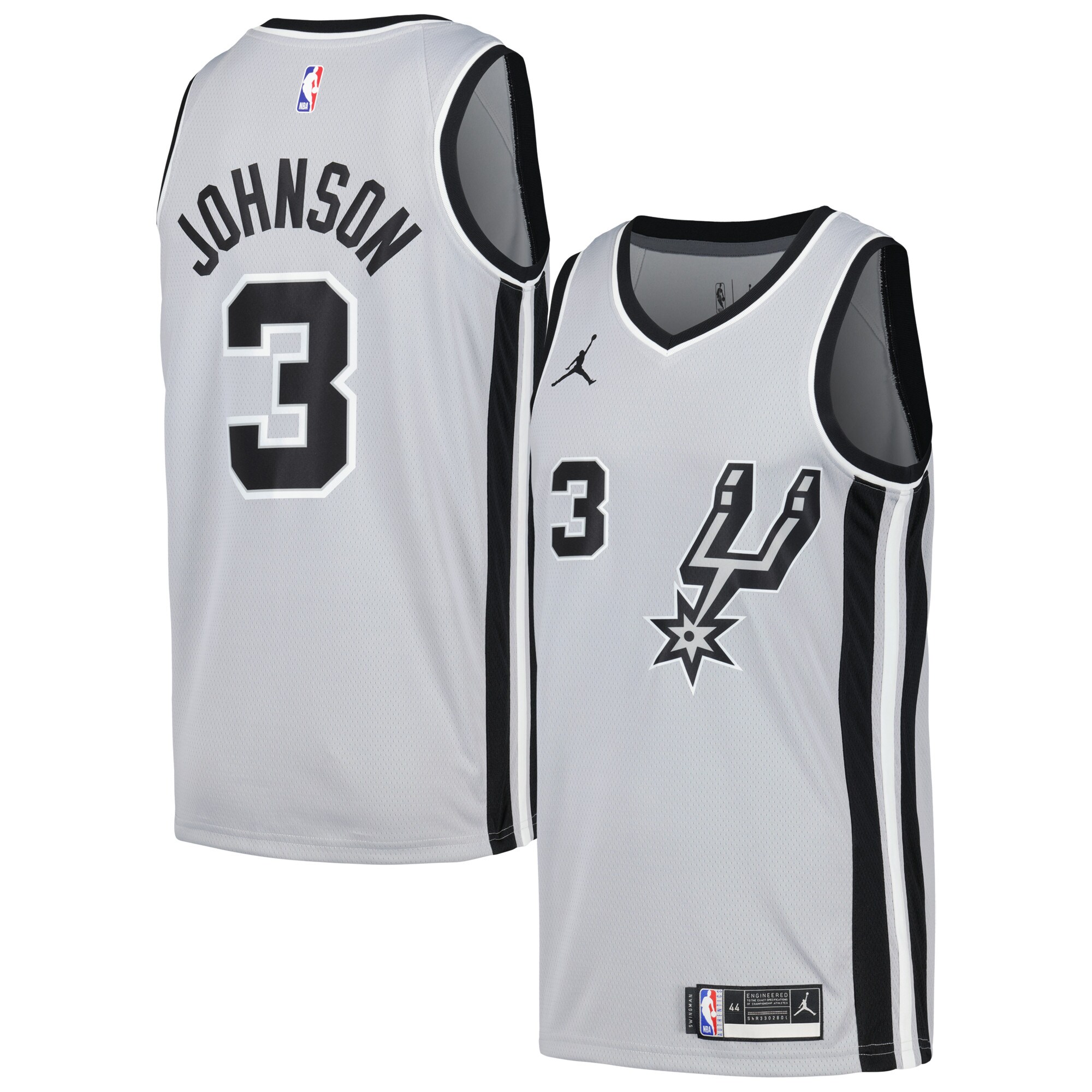 Keldon Johnson San Antonio Spurs Swingman Player Basketball Jersey - Statement Edition - Silver