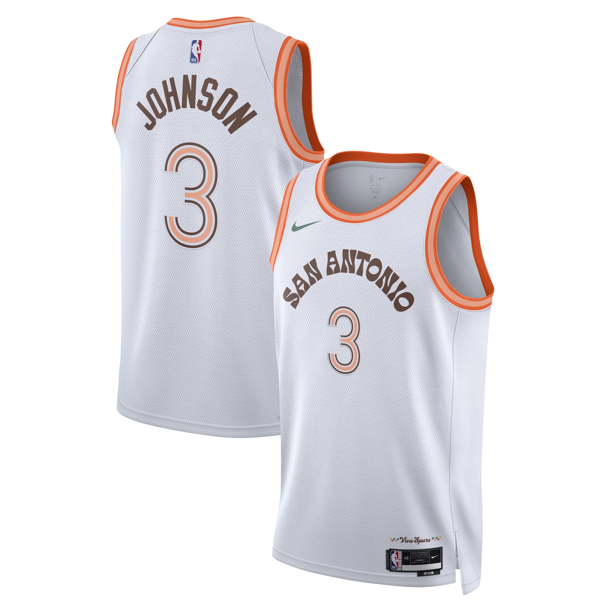 Keldon Johnson San Antonio Spurs Unisex 2023/24 Swingman Basketball Jersey - White - City Edition