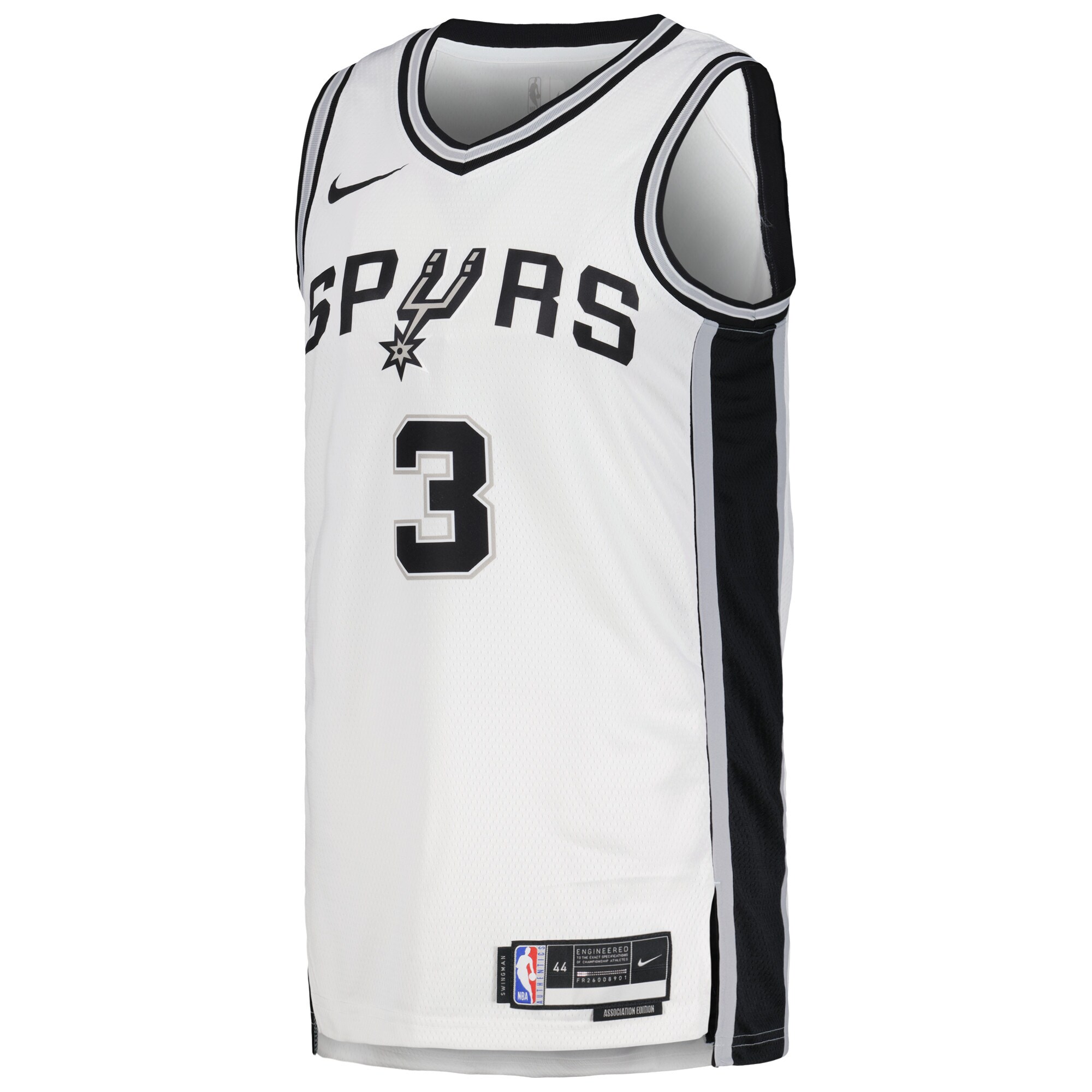 Alternative view of Keldon Johnson San Antonio Spurs Unisex Swingman Basketball Jersey - Association Edition - White