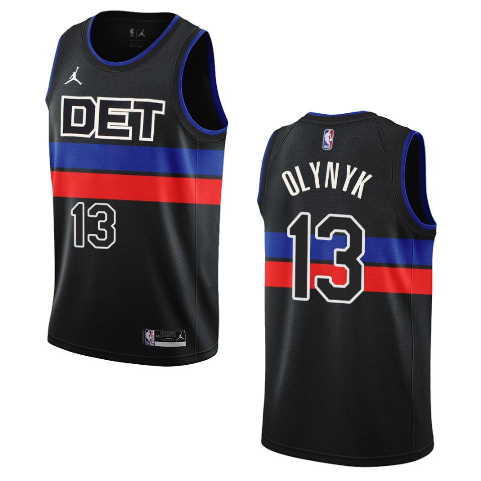 Kelly Olynyk Black Statement Edition 2022-23 Detroit Pistons Swingman Basketball Jersey