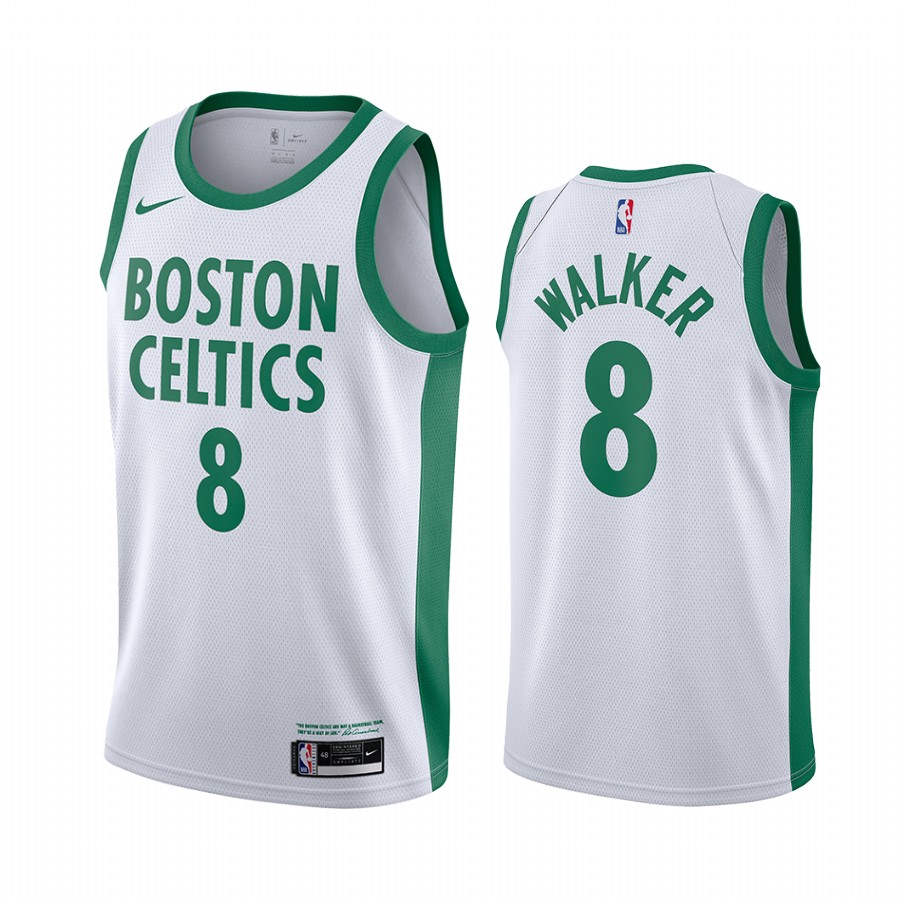 Kemba Walker Boston Celtics 2020-21 White City Edition Basketball Jersey New Uniform