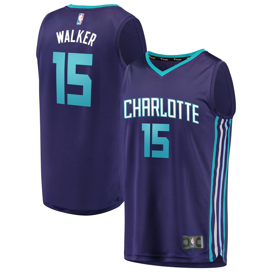 Kemba Walker Charlotte Hornets Fanatics Branded Fast Break Replica Basketball Jersey Purple - Statement Edition