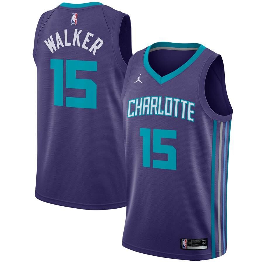 Kemba Walker Charlotte Hornets Jordan Brand Swingman Basketball Jersey - Statement Edition - Purple