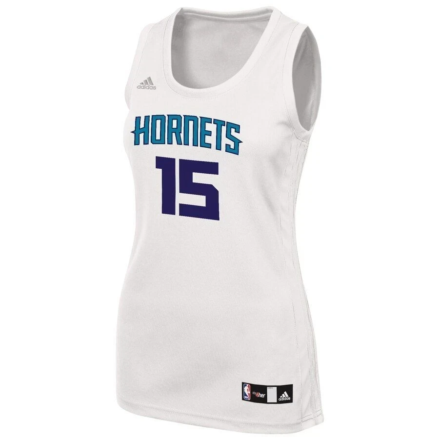 Alternative view of Kemba Walker Charlotte Hornets Women's Fashion Basketball Jersey - White - JS578 