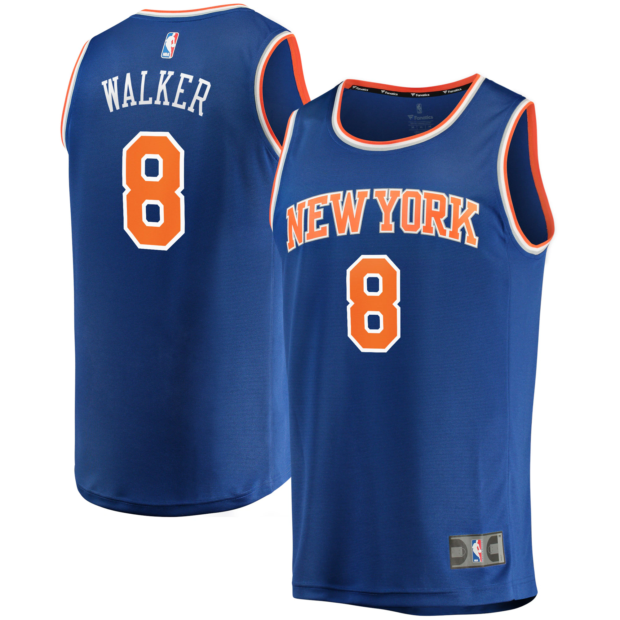 Kemba Walker New York Knicks Fanatics Branded Fast Break Replica Basketball Jersey - Icon Edition - Blue