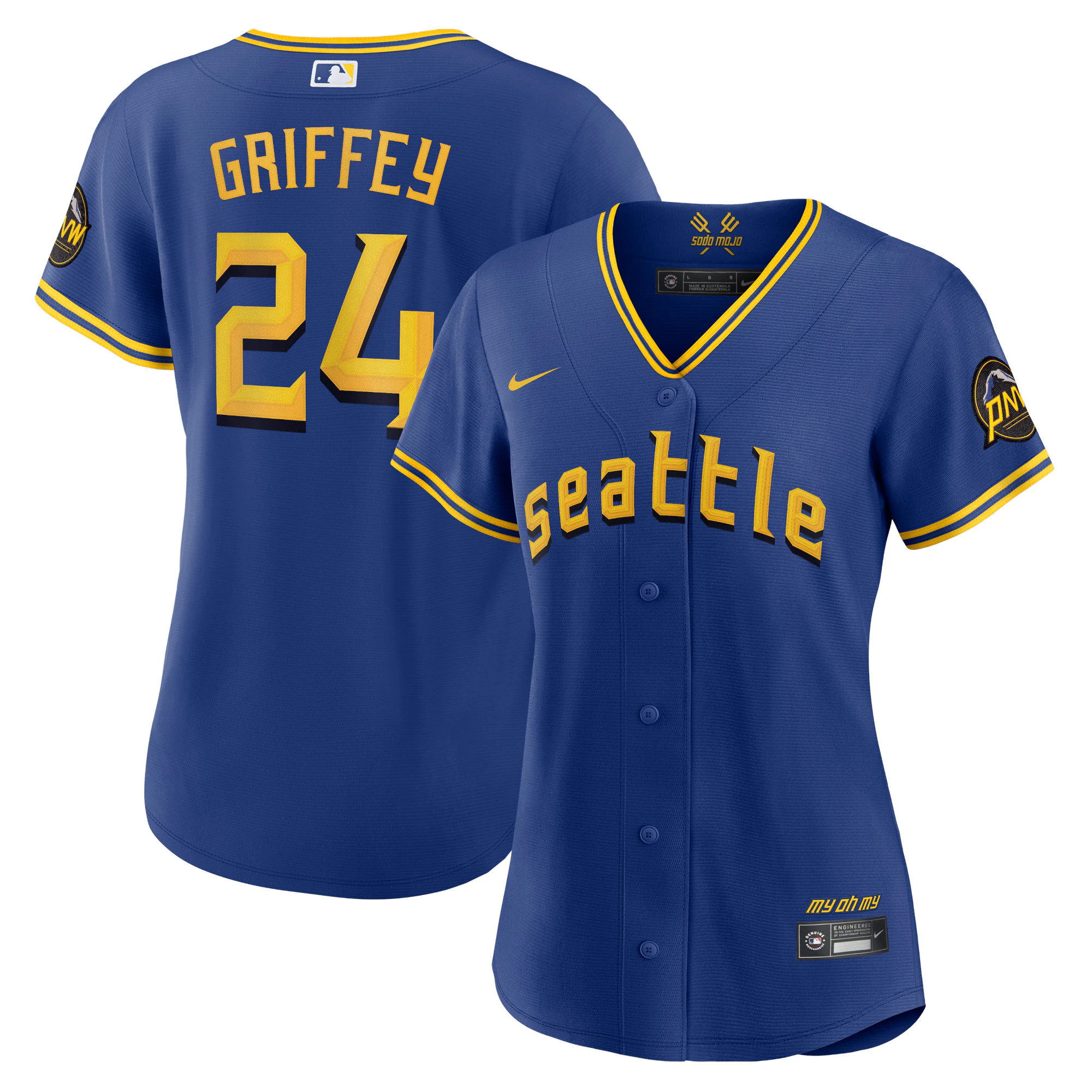 Ken Griffey Jr. Seattle Mariners Women's 2023 City Connect Replica Player Baseball Jersey - Royal