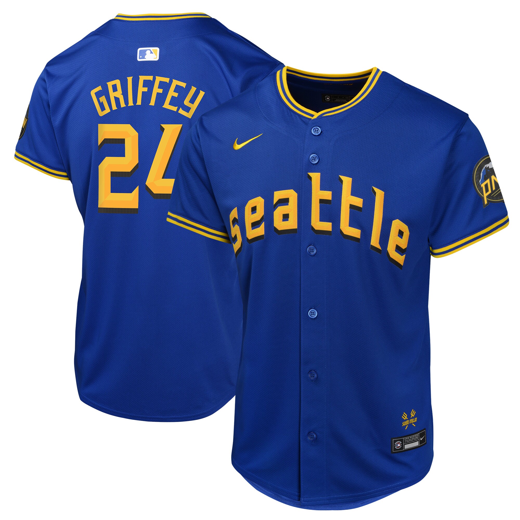 Ken Griffey Jr. Seattle Mariners Youth City Connect Limited Player Baseball Jersey - Navy