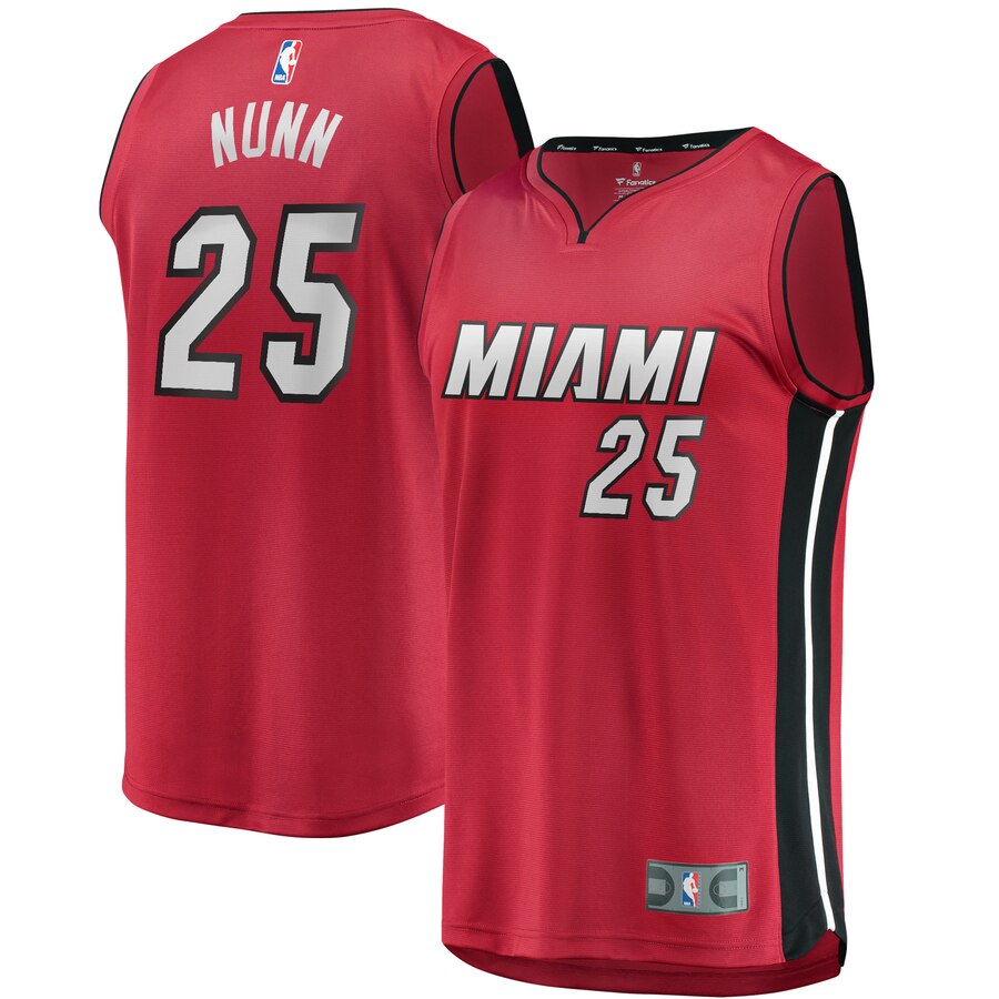 Kendrick Nunn Miami Heat Fanatics Branded Fast Break Player Basketball Jersey – Statement Edition – Red