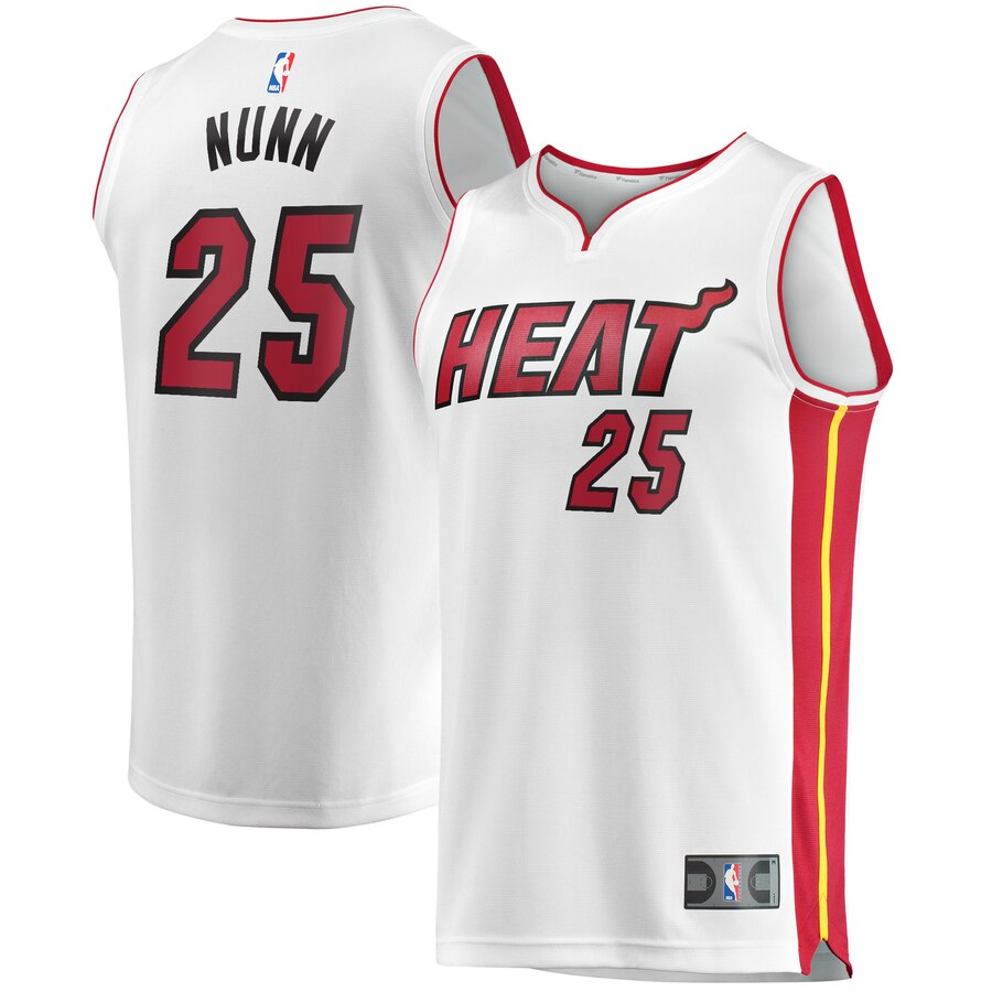 Kendrick Nunn Miami Heat Fanatics Branded Youth Fast Break Player Basketball Jersey - Association Edition - White