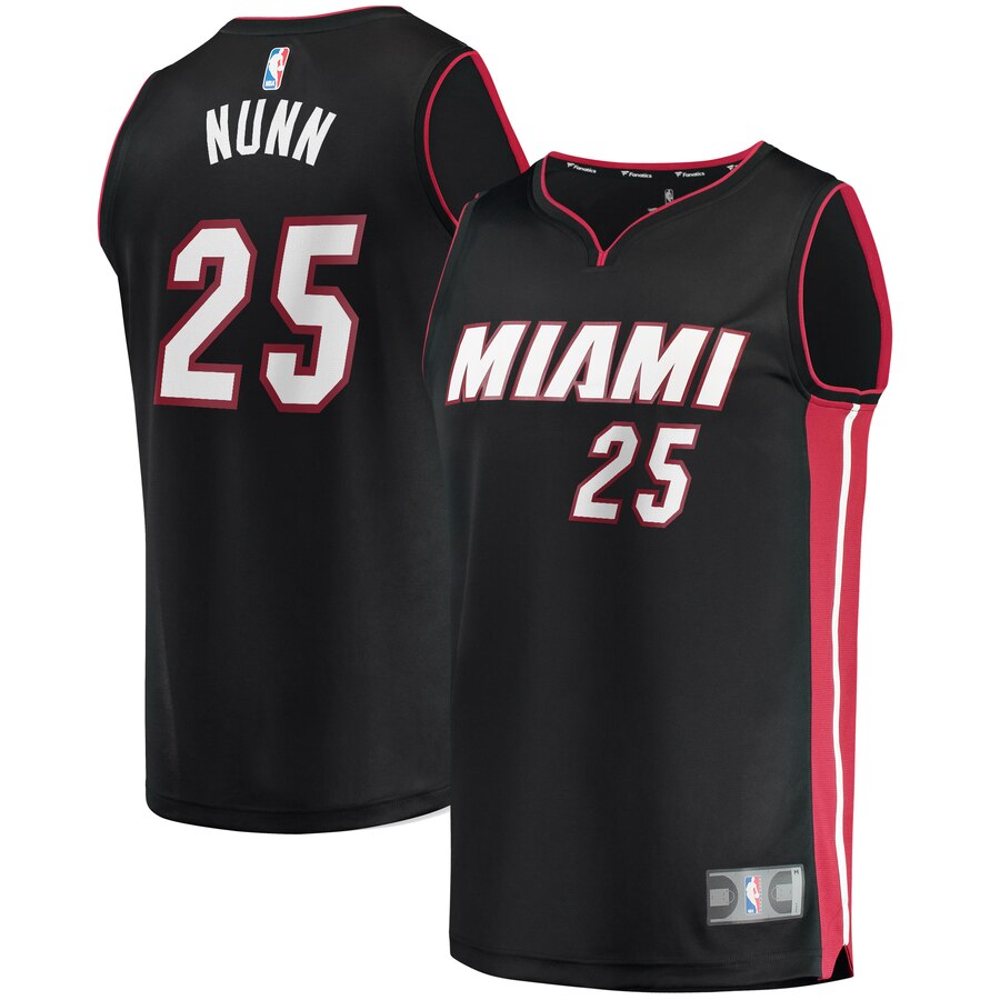 Kendrick Nunn Miami Heat Fanatics Branded Youth Fast Break Player Basketball Jersey - Icon Edition - Black