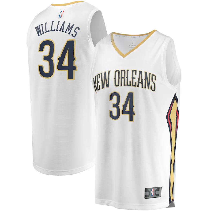 Kenrich Williams New Orleans Pelicans Fanatics Branded Fast Break Player Replica Basketball Jersey - Association Edition - White