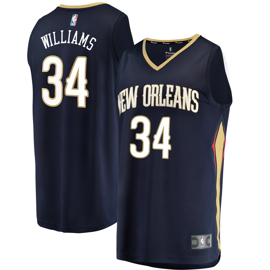 Kenrich Williams New Orleans Pelicans Fanatics Branded Fast Break Replica Basketball Jersey - Icon Edition - Navy