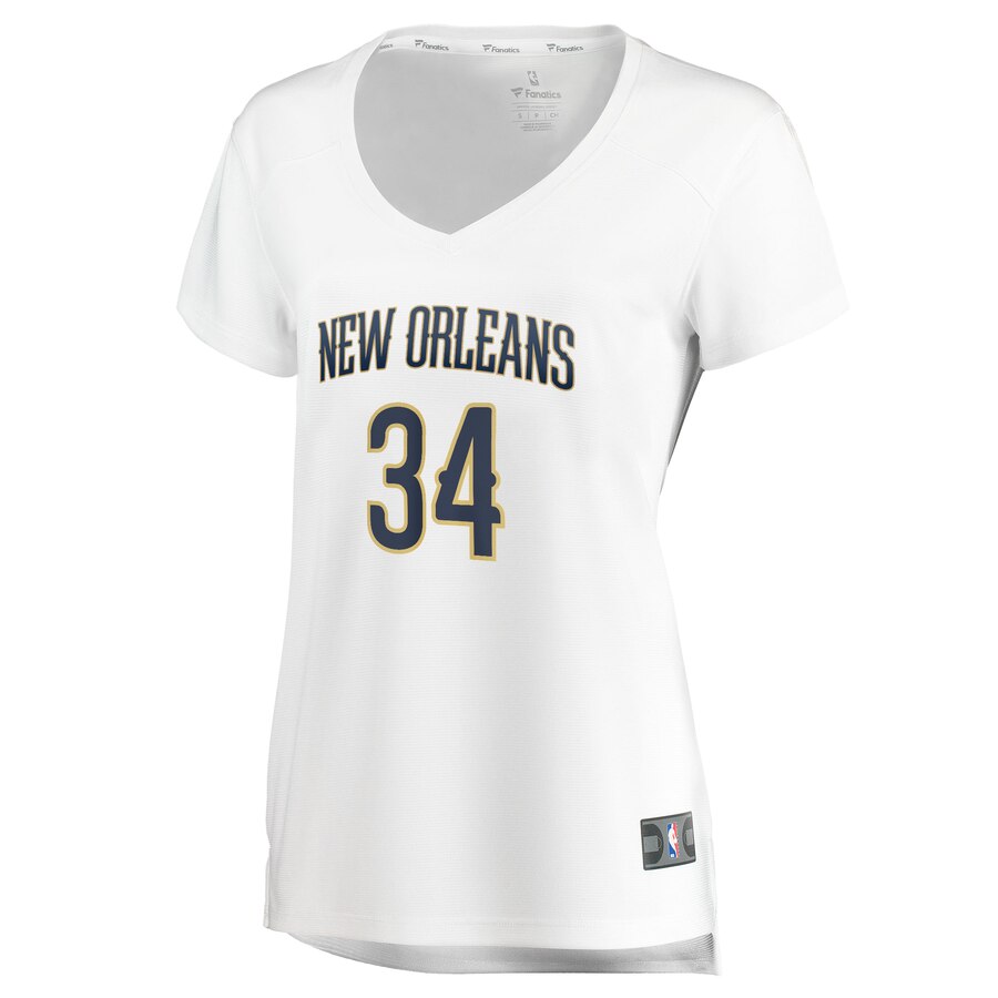 Alternative view of Kenrich Williams New Orleans Pelicans Fanatics Branded Women's Fast Break Player Replica Basketball Jersey - Association Edition - White