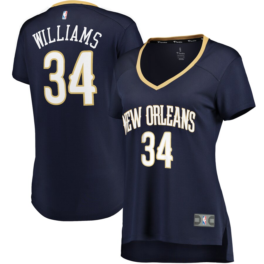 Kenrich Williams New Orleans Pelicans Fanatics Branded Women's Fast Break Player Replica Basketball Jersey - Icon Edition - Navy