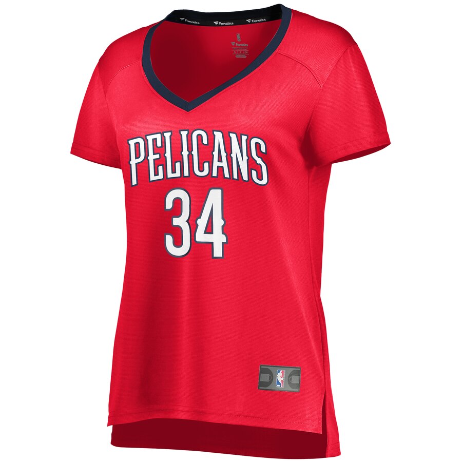Alternative view of Kenrich Williams New Orleans Pelicans Fanatics Branded Women's Fast Break Player Replica Basketball Jersey - Statement Edition - Red