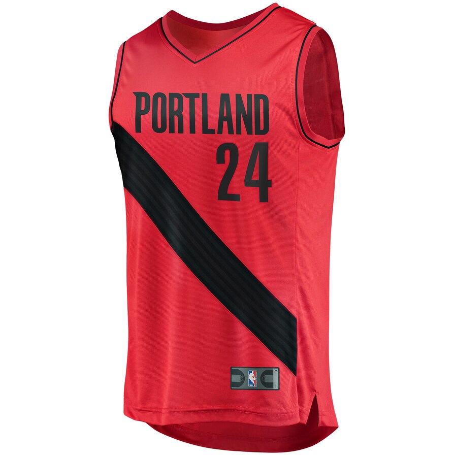 Alternative view of Kent Bazemore Portland Trail Blazers Fanatics Branded Youth Fast Break Replica Basketball Jersey Red - Statement Edition