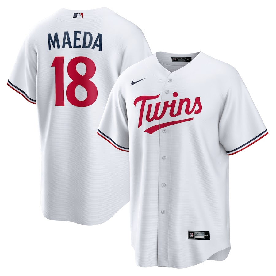 Kenta Maeda 18 Minnesota Twins Home Men Baseball Jersey - White 