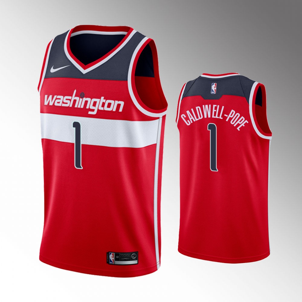 Kentavious Caldwell-pope Washington Wizards 2021 Icon Edition Red 2021 Trade Basketball Jersey