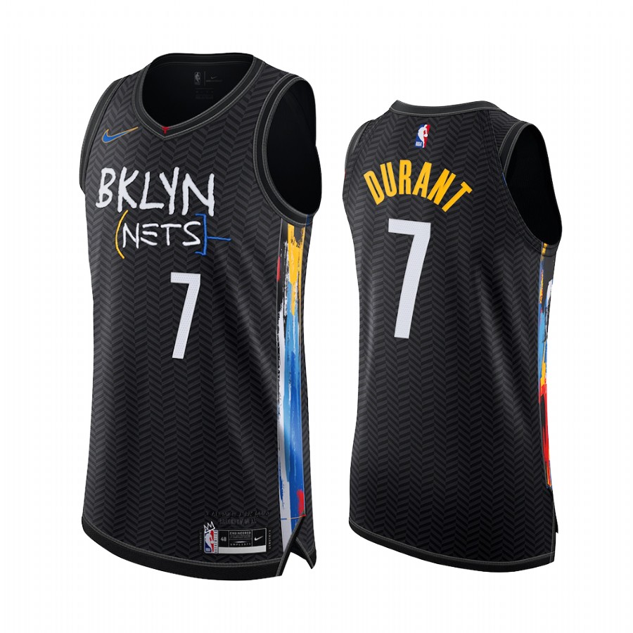 Keven Durant Brooklyn Nets Black City Edition 2020-21 Jersey Player