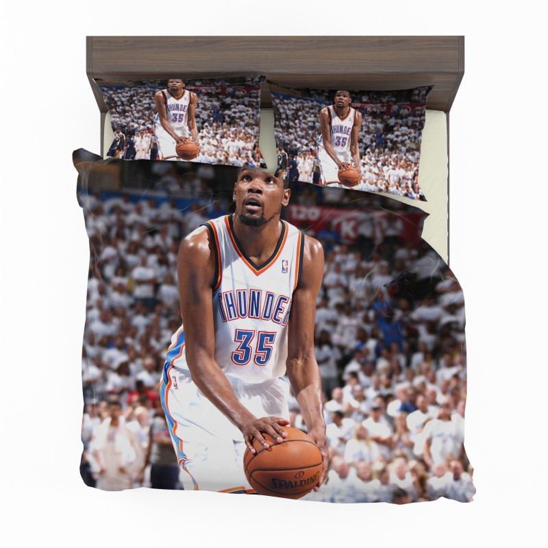 Alternative view of Kevin Durant Basketball Oklahoma City Thunder Nba Bedding Set - Custom Bedding Set