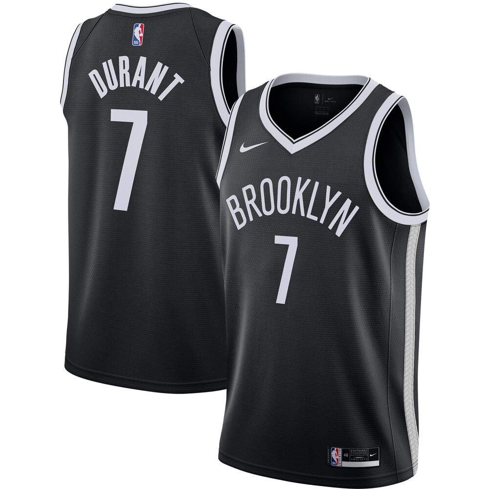 Kevin Durant Brooklyn Nets 2020/21 Swingman Basketball Jersey - Black - Icon Edition