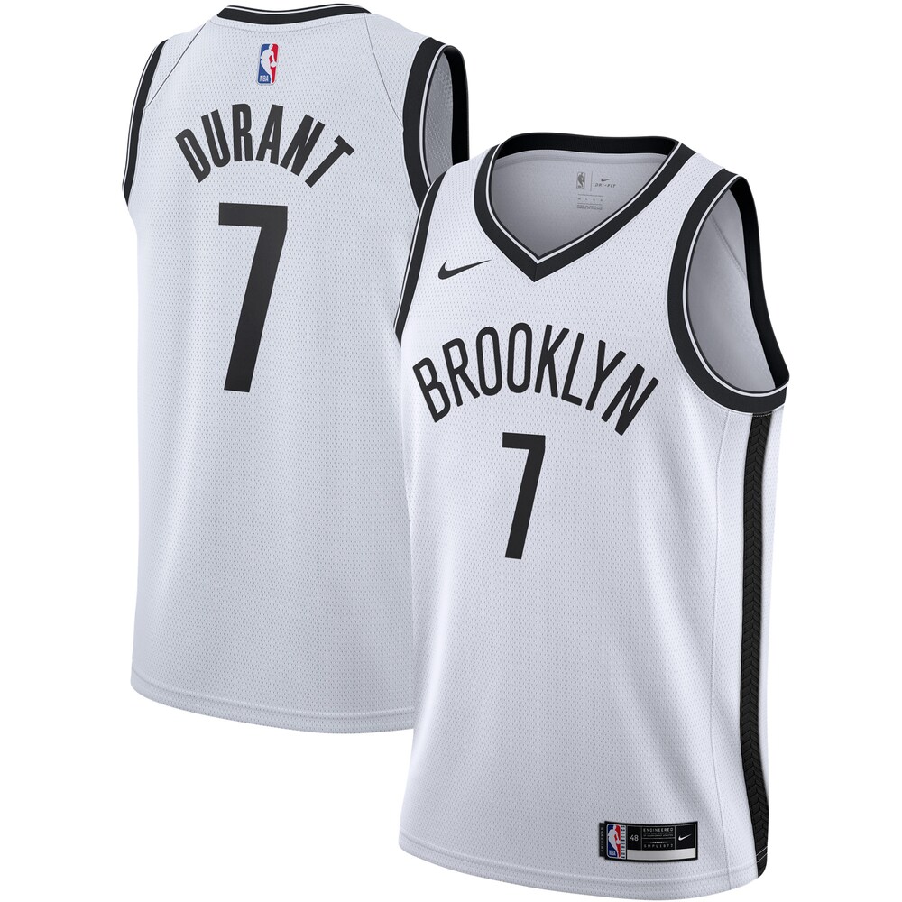 Kevin Durant Brooklyn Nets 2020/21 Swingman Basketball Jersey - White - Association Edition