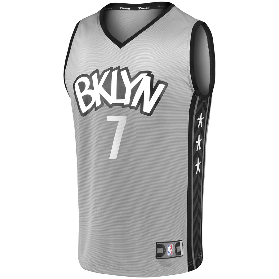 Alternative view of Kevin Durant Brooklyn Nets Fanatics Branded 2019 Fast Break Player Movement Basketball Jersey - Statement Edition - Charcoal