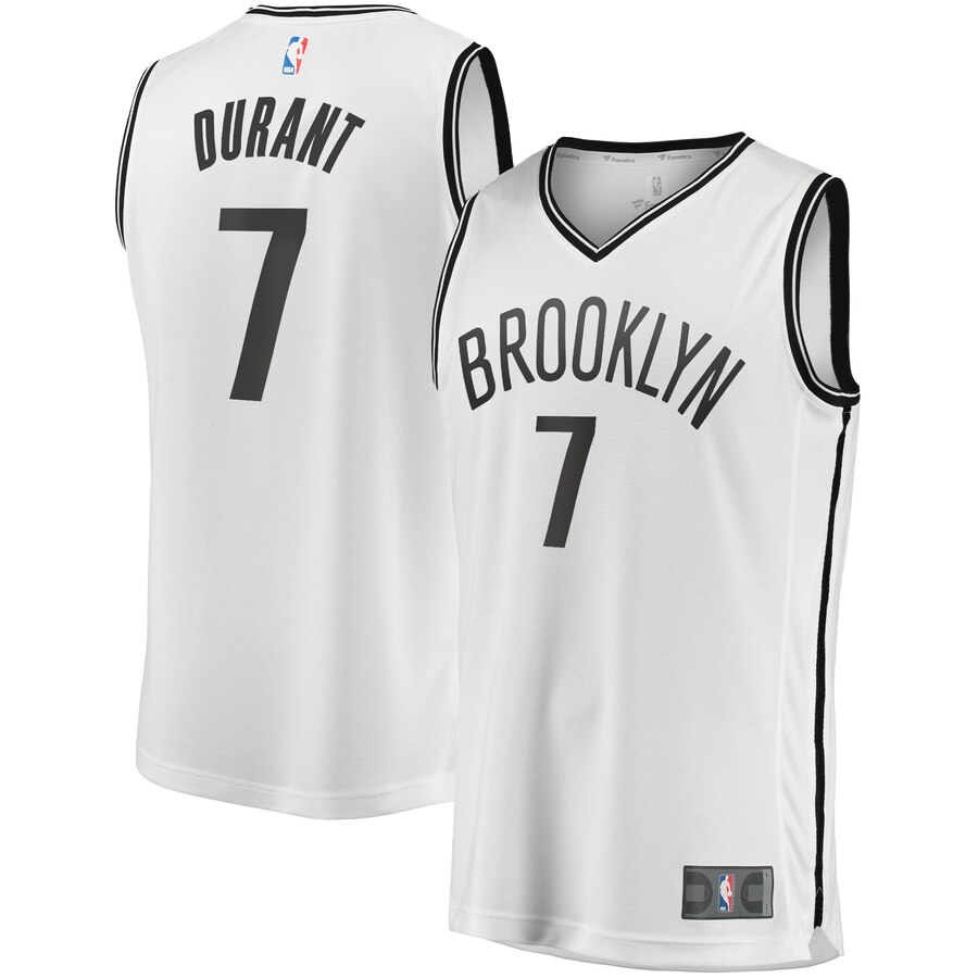 Kevin Durant Brooklyn Nets Fanatics Branded 2019 Fast Break Player Movement Jersey – Association Edition – White