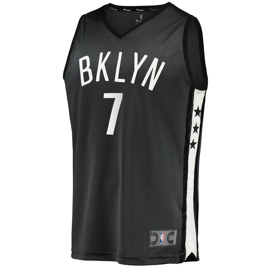 Alternative view of Kevin Durant Brooklyn Nets Fanatics Branded 2019/20 Fast Break Replica Player Jersey Charcoal - Statement Edition