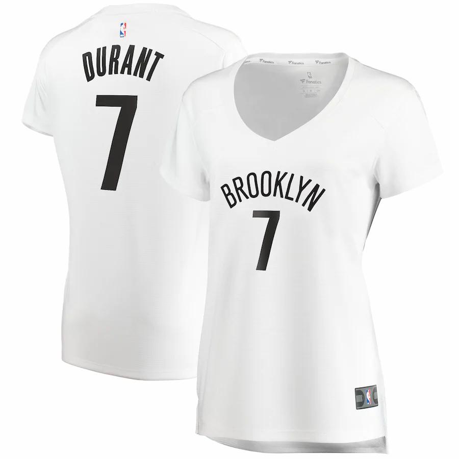 Kevin Durant Brooklyn Nets Fanatics Branded Women's Fast Break Player Jersey - Association Edition - White