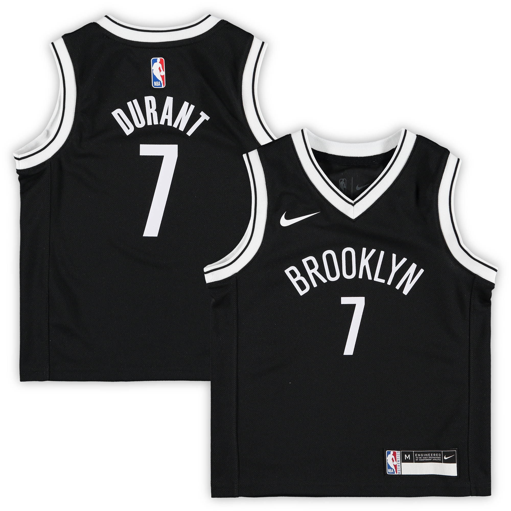 Kevin Durant Brooklyn Nets Preschool 2019/20 Jersey - Black - Icon Edition