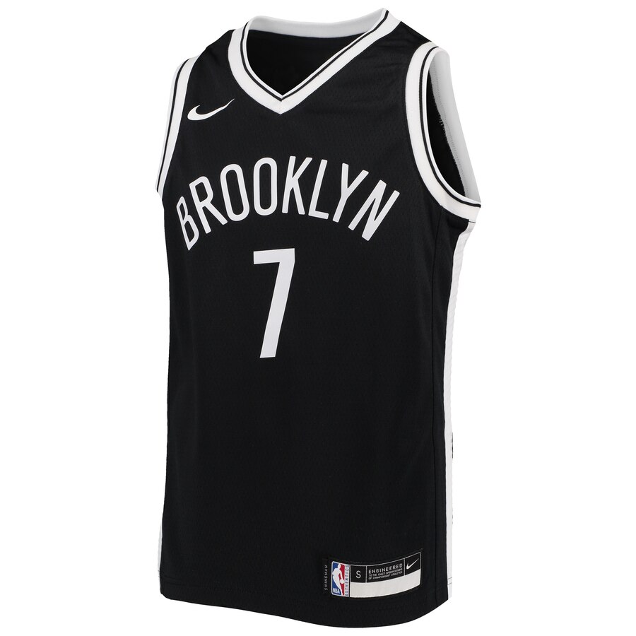 Alternative view of Kevin Durant Brooklyn Nets Youth Swingman Basketball Jersey – Icon Edition – Black