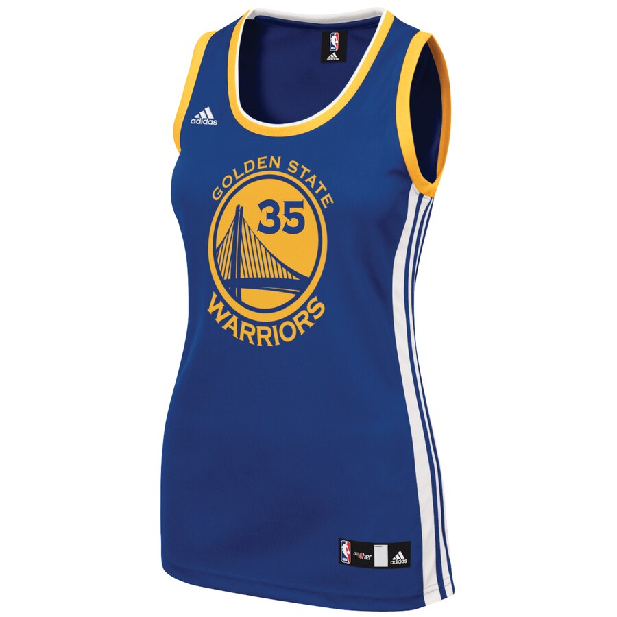 Alternative view of Kevin Durant Golden State Warriors Adidas Women's Road Replica Basketball Jersey - Royal
