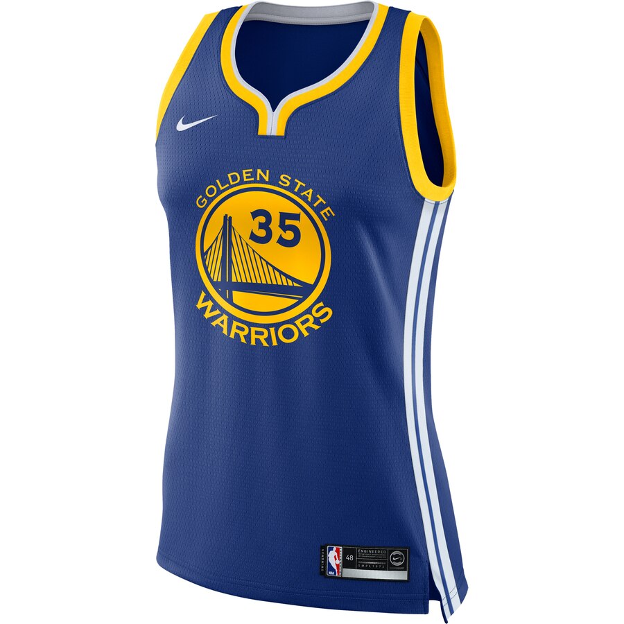Alternative view of Kevin Durant Golden State Warriors Women's Swingman Basketball Jersey Royal - Icon Edition