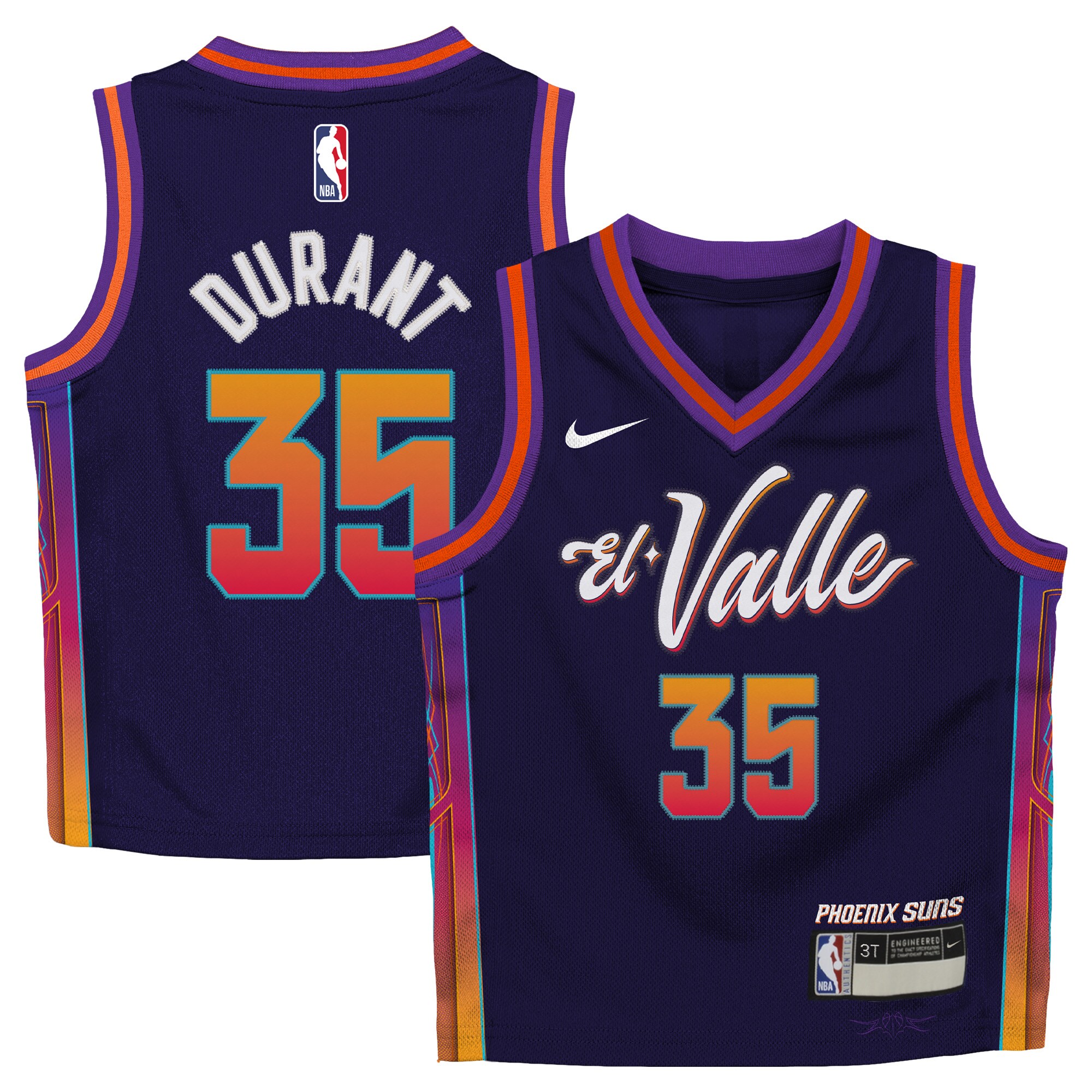 Kevin Durant Phoenix Suns Infant Swingman Replica Basketball Jersey - City Edition - Purple