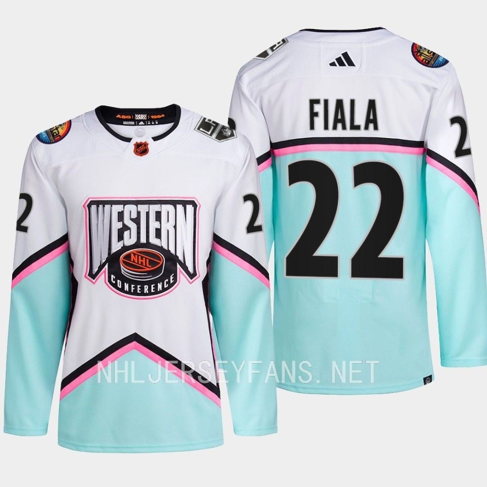 Kevin Fiala 22 Los Angeles Kings 2023 All-Star Game Hockey Jersey White Equipment - JS528 