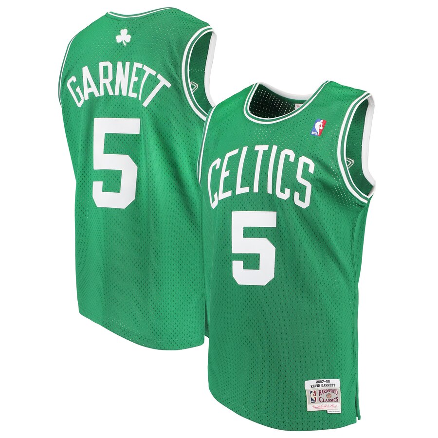 Kevin Garnett Boston Celtics Mitchell & Ness 2007-08 Hardwood Classics Swingman Basketball Jersey - Kelly Green