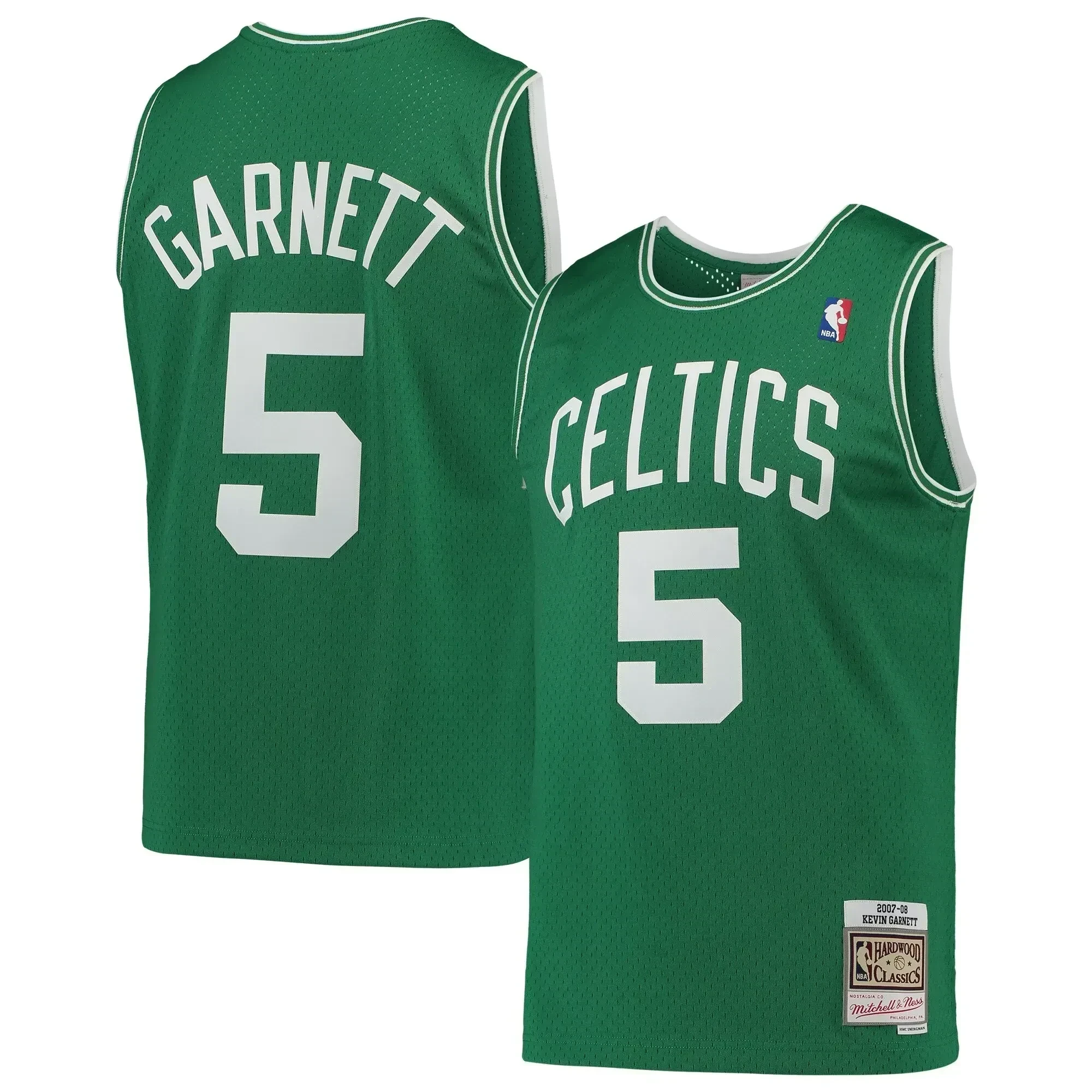 Kevin Garnett Boston Celtics Mitchell & Ness Hardwood Classics 2007-08 Swingman Basketball Jersey - Kelly Green - JS199 