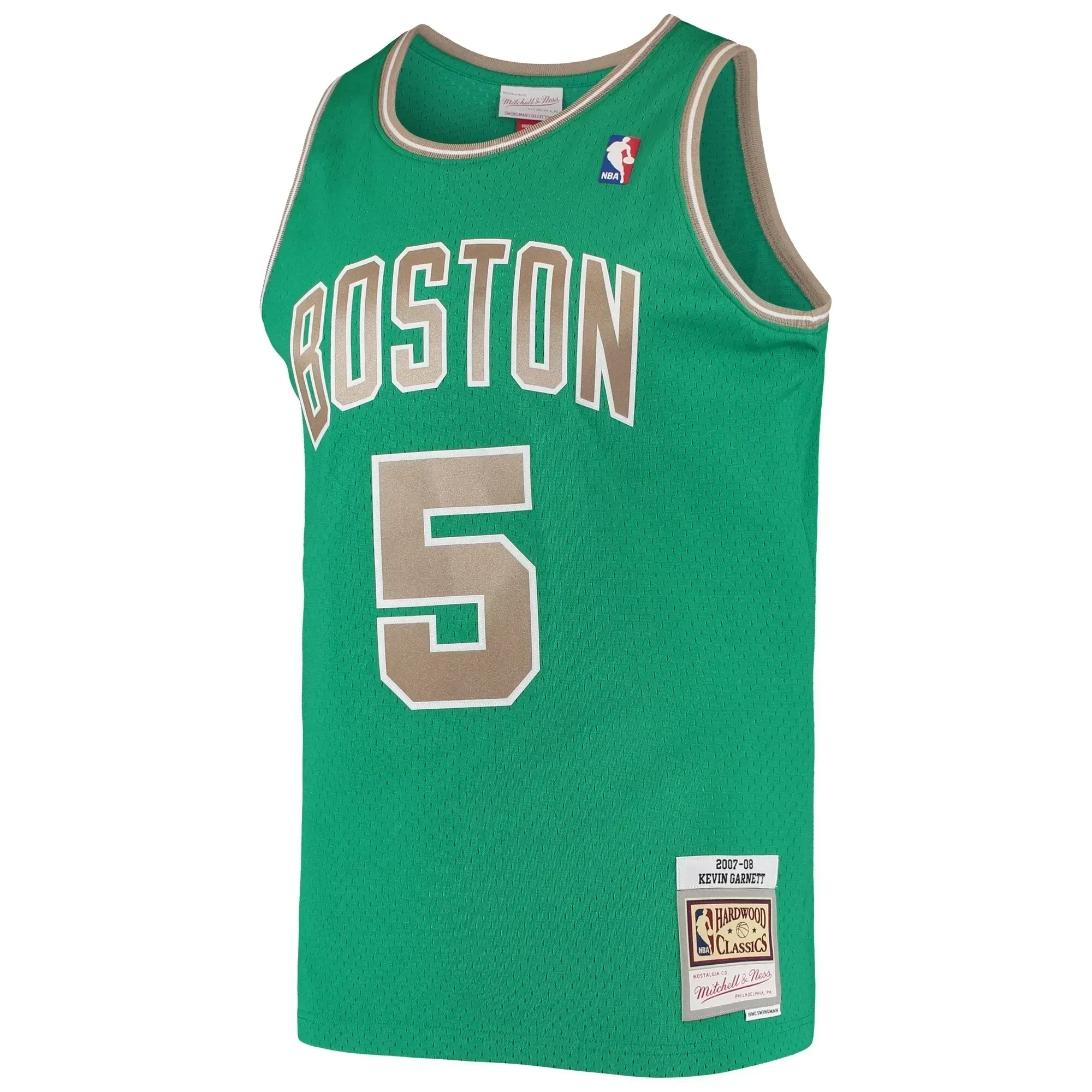 Alternative view of Kevin Garnett Boston Celtics Mitchell & Ness Hardwood Classics Swingman Basketball Jersey - Kelly Green - JS368