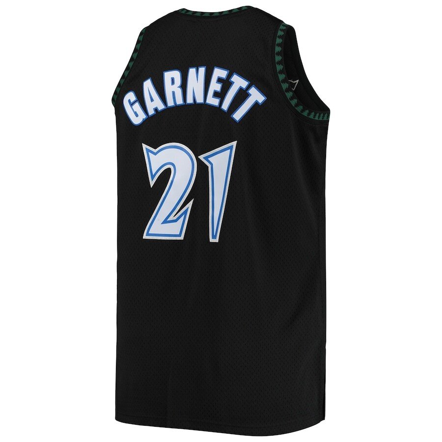 Alternative view of Kevin Garnett Minnesota Timberwolves Mitchell & Ness Big & Tall Hardwood Classics Basketball Jersey - Black