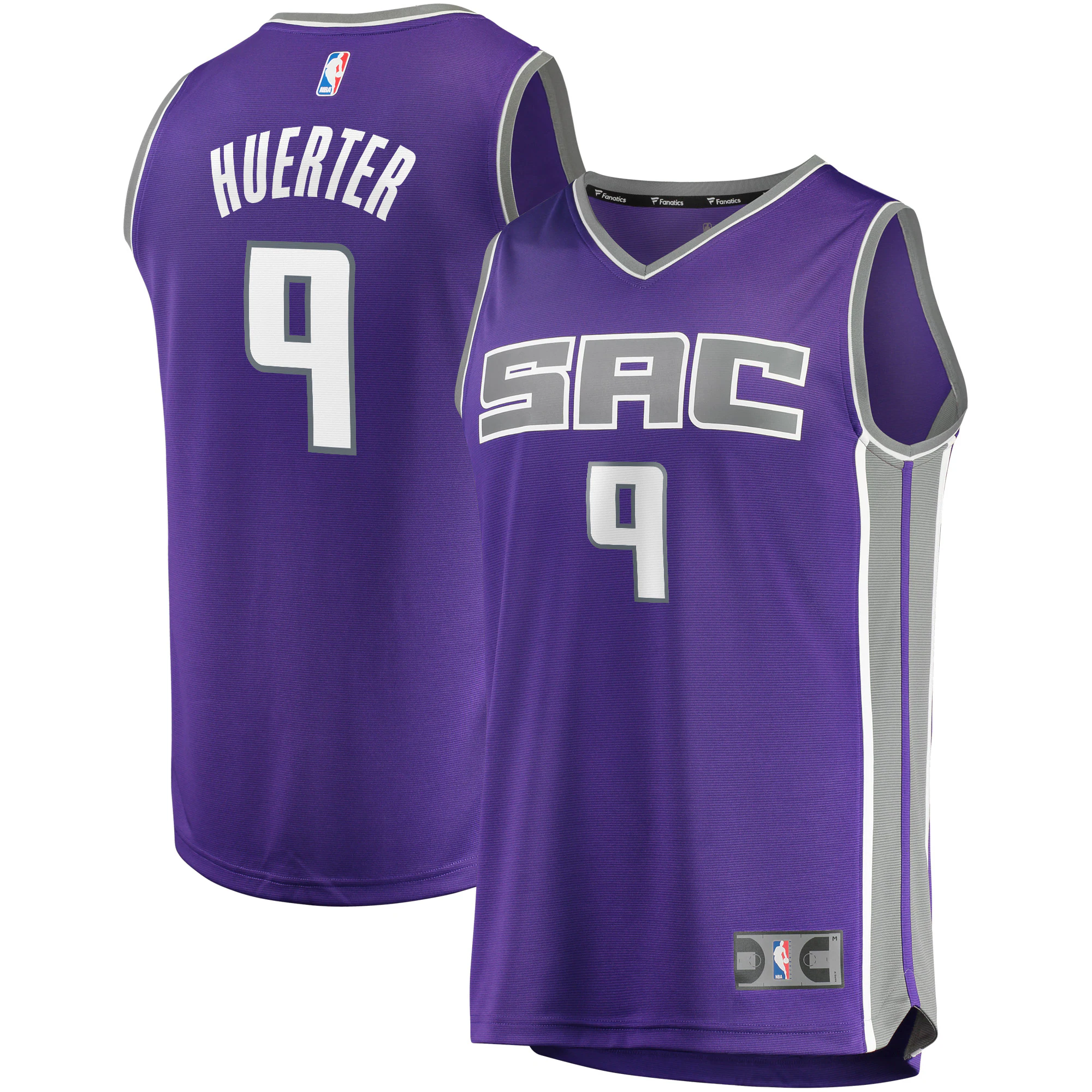 Kevin Huerter Sacramento Kings Fanatics Branded Fast Break Replica Basketball Jersey - Icon Edition - Purple