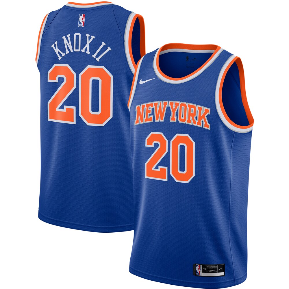 Kevin Knox Ii New York Knicks 2020/21 Swingman Basketball Jersey - Blue - Icon Edition