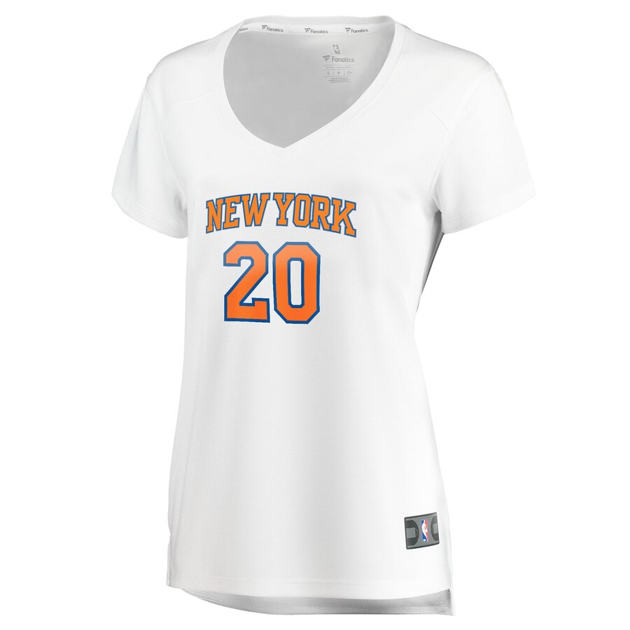 Alternative view of Kevin Knox Ii New York Knicks Fanatics Branded Women's Fast Break Player Replica Basketball Jersey - Association Edition - White